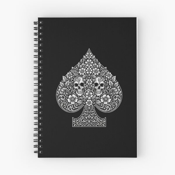 Item preview, Skull Spade Card Shirt | Gothic Playing Card Tee | Floral Skull Spade Graphic designed and sold by printedartgoods.