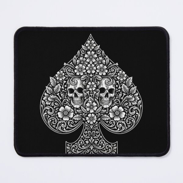 Item preview, Skull Spade Card Shirt | Gothic Playing Card Tee | Floral Skull Spade Graphic designed and sold by printedartgoods.