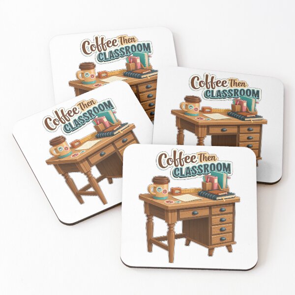 Item preview, Coffee Then Classroom Teacher Desk designed and sold by Marcikart.