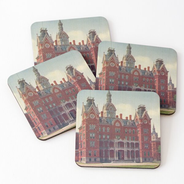 Item preview, Columbus State Hospital Original Vintage Postcard – State Hospital for Insane designed and sold by GhostlyWorld.