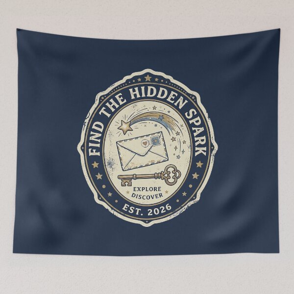 Item preview, Find the Hidden Spark Retro Illustration Explorer Aesthetic designed and sold by SplashTastic.