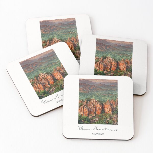 Item preview, Blue Mountains Australia Mountain Landscape - Vintage Souvenir designed and sold by twentytwo ART souvenir designs.