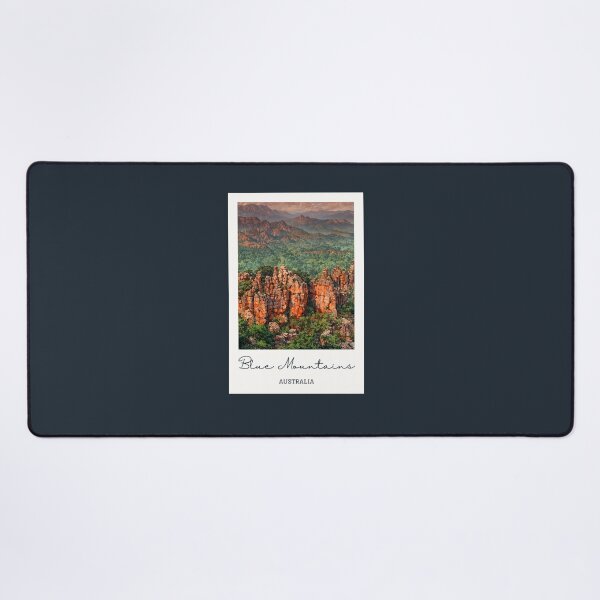 Item preview, Blue Mountains Australia Mountain Landscape - Vintage Souvenir designed and sold by twentytwo ART souvenir designs.
