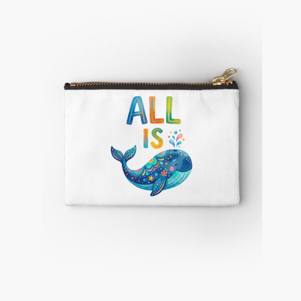 Item preview, All Is Whale Design, Cute Design, Trendy Catch Phrase Shirt Design, Summer, Trending Design, Vibrant Colors designed and sold by maricielomv.