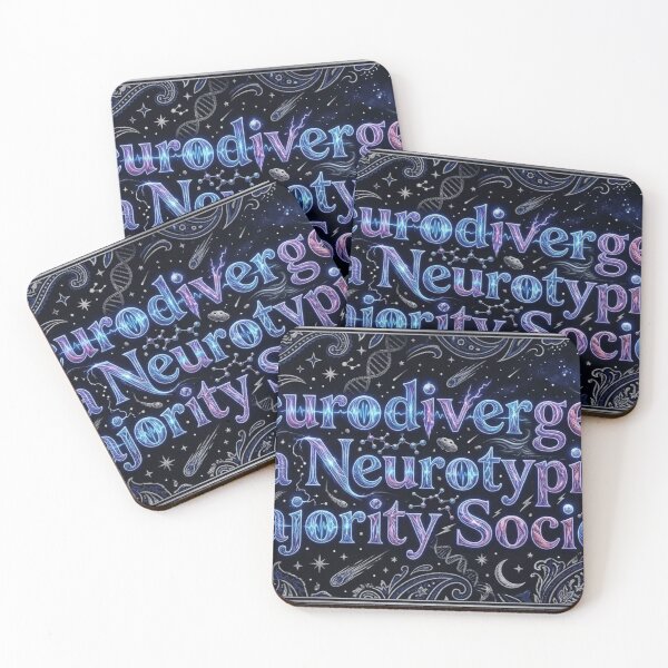 Item preview, Worldly Quotes: Neurodivergent, Neurotypical designed and sold by Uniqueartai.