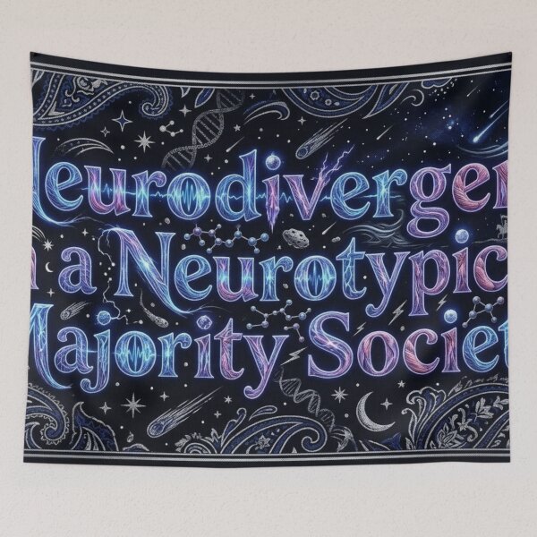 Item preview, Worldly Quotes: Neurodivergent, Neurotypical designed and sold by Uniqueartai.