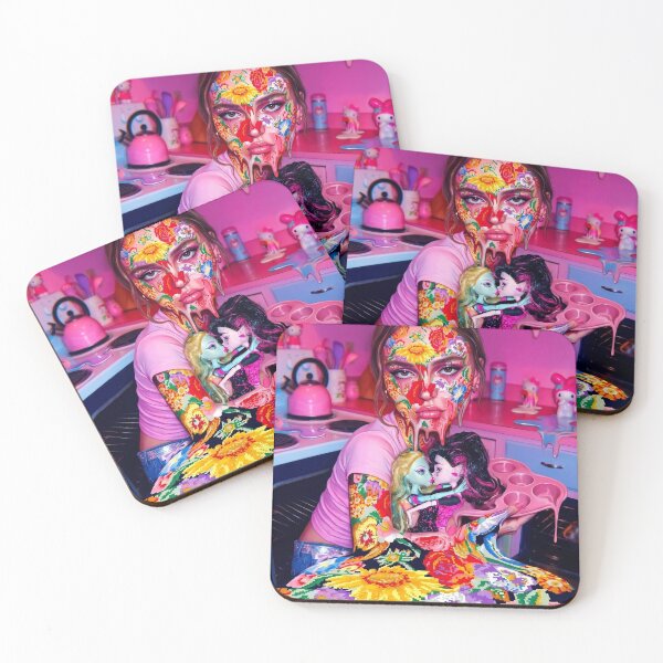 Item preview, Neon Pink Kitchen Lily-Rose Depp Pop Art designed and sold by y2kponyclub.