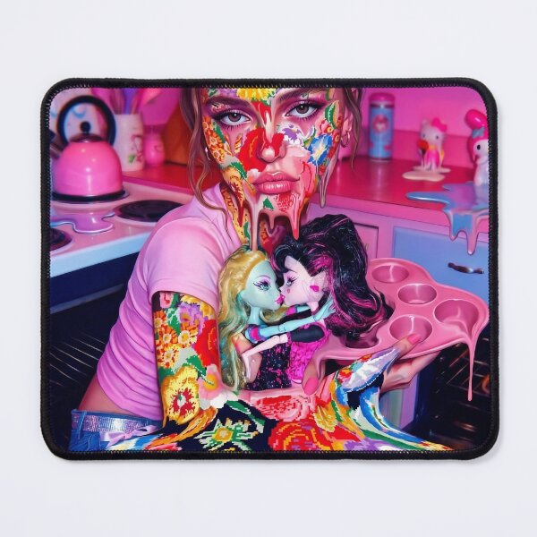 Item preview, Neon Pink Kitchen Lily-Rose Depp Pop Art designed and sold by y2kponyclub.