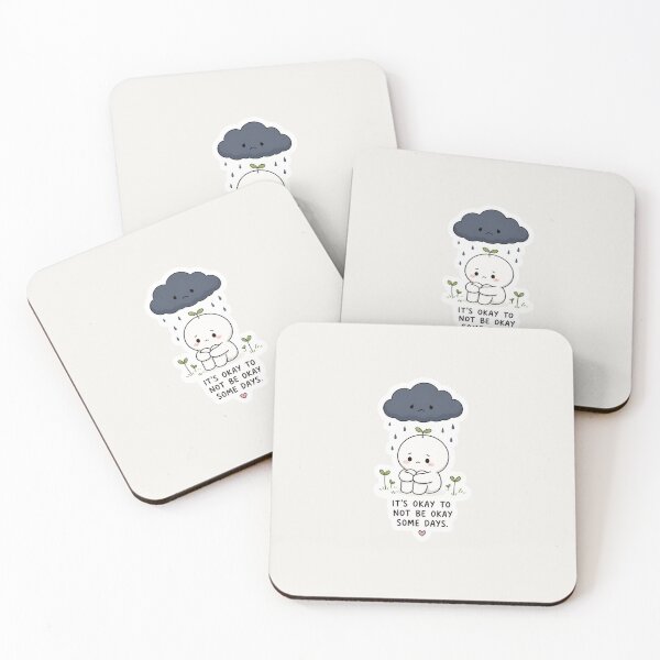 Item preview, It’s Okay to Not Be Okay Sticker – Cute Minimal Emotional Aesthetic designed and sold by Digital_products_0111.
