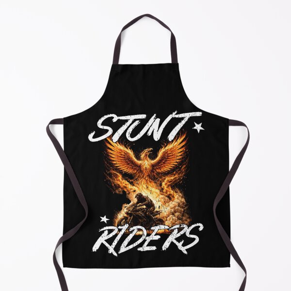 Item preview, Stunt Riders Fire Motorcycle Art - Extreme Wheelie Sportbike Stunt Riding - Flaming Bird Biker Graphic designed and sold by Jt41.