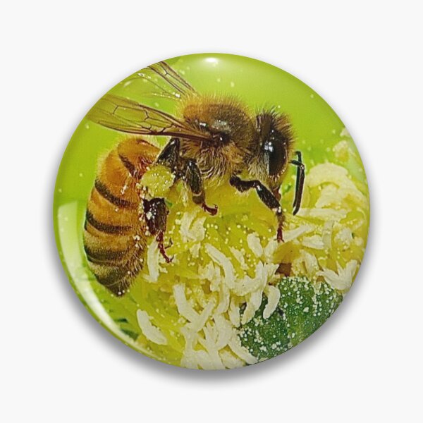 Item preview, The Golden Laborer: A Bee’s Morning Harvest designed and sold by sky earth human.