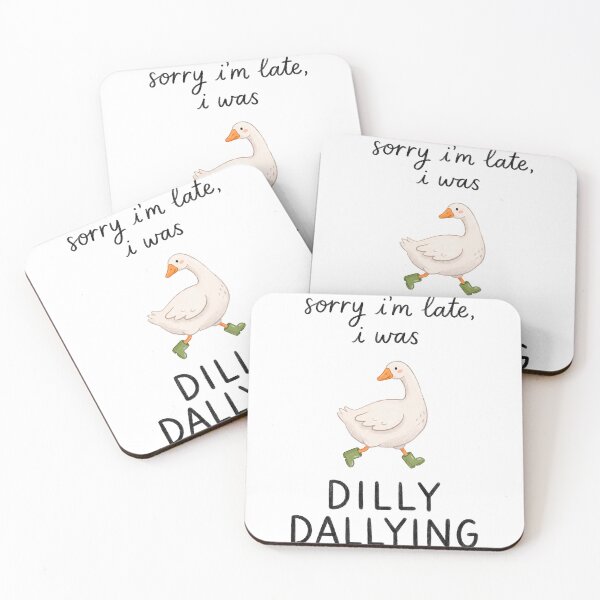Item preview, Dilly Dallying Design, Dilly Dally Goose, Cute Goose, Funny Goose Stamp, Goose designed and sold by maricielomv.