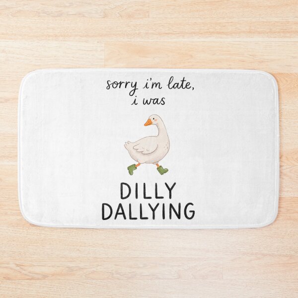Item preview, Dilly Dallying Design, Dilly Dally Goose, Cute Goose, Funny Goose Stamp, Goose designed and sold by maricielomv.