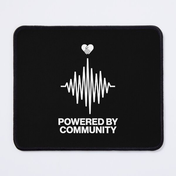 Item preview, Powered By Community Modern Streetwear Sound Wave Art designed and sold by SplashTastic.
