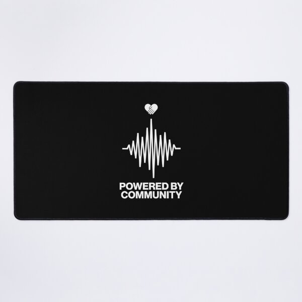 Item preview, Powered By Community Modern Streetwear Sound Wave Art designed and sold by SplashTastic.