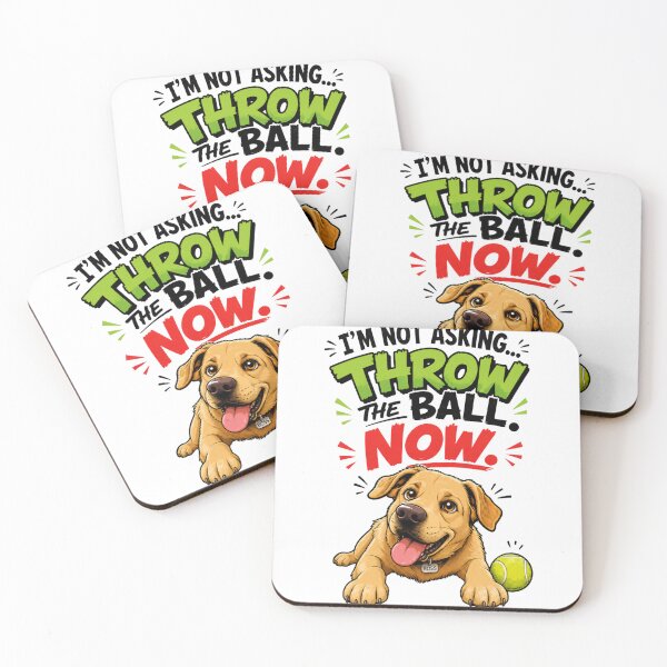 Item preview, Funny Dog Throw The Ball Now Cute Labrador Design designed and sold by Rightstudio1.