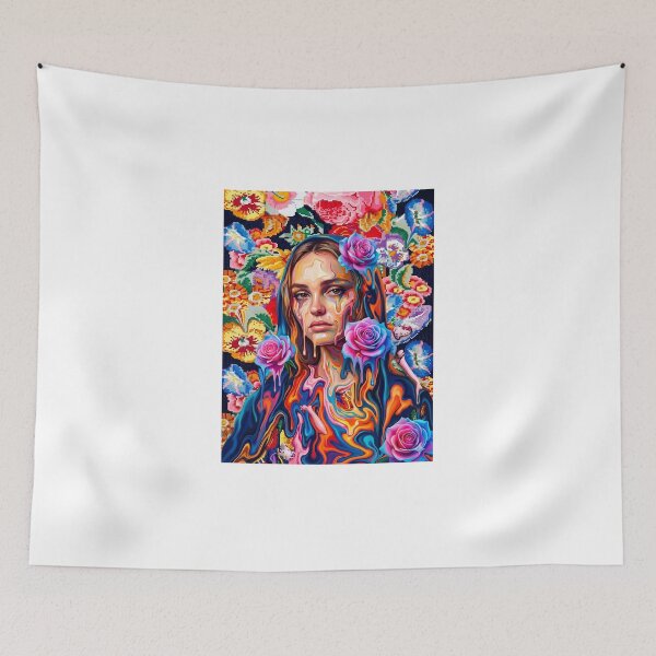 Item preview, Surreal Liquid Paint Rose Pop Art designed and sold by y2kponyclub.