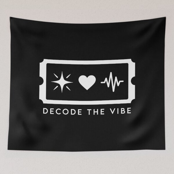Item preview, Decode the Vibe Retro Vibe Symbolic Illustration designed and sold by SplashTastic.