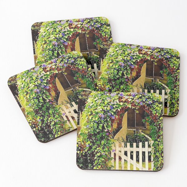 Item preview, Morning Glory Gate in Watercolor designed and sold by Douglas E. Welch Design and Photography.