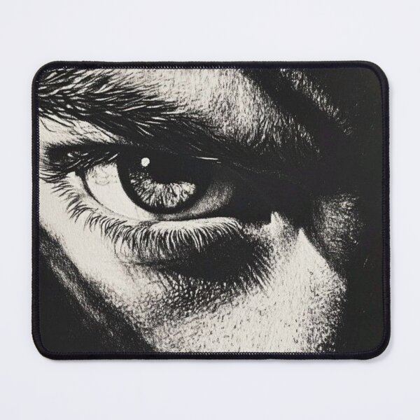 Item preview, Shadow Eye Monochrome Portrait designed and sold by Silence has weight.