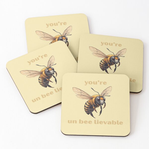Item preview, You're un-bee-lievable- Cute Pun | TeeHee Puns Funny Design designed and sold by TeeHee Puns.