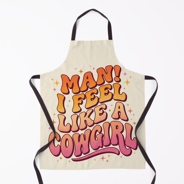 Item preview, Man I Feel Like A Cowgirl Groovy Aesthetic Pink Orange Gradient designed and sold by SplashTastic.
