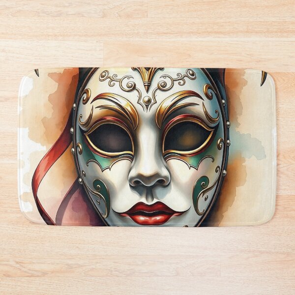 Item preview, Detailed Venetian Mask | Watercolor Style designed and sold by UnhingedBird.
