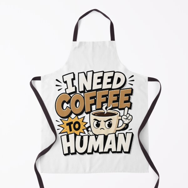 Item preview, I Need Coffee To Human – Funny Comic Coffee Quote designed and sold by TommyArt94.
