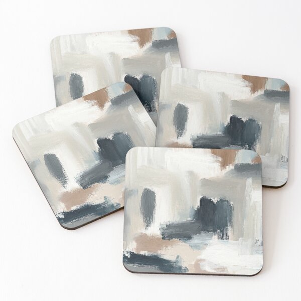 Item preview, Neutral Abstract Brushstroke Painting Print designed and sold by Maisonsucces.