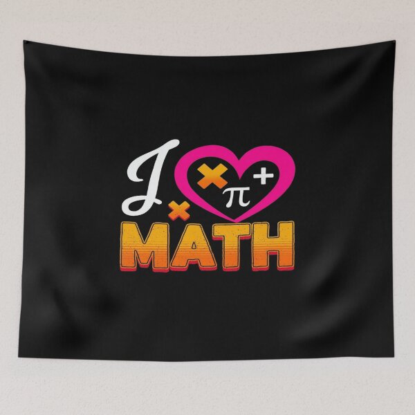 Item preview, I Love Math Design • Colorful Math Symbols Heart • Fun STEM Aesthetic for Students & Teachers designed and sold by Bright Nest Studio.