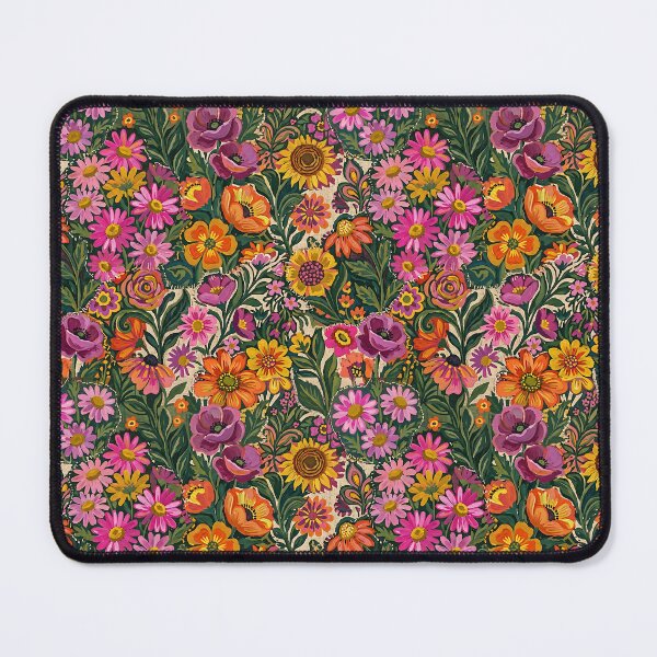 Item preview, Eclectic Floral Pattern Vintage Garden Colorful Illustration designed and sold by SplashTastic.