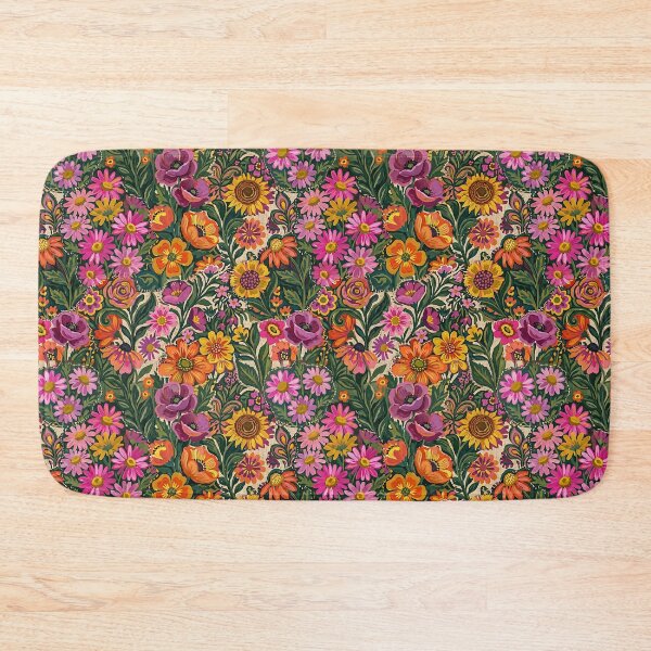 Item preview, Eclectic Floral Pattern Vintage Garden Colorful Illustration designed and sold by SplashTastic.