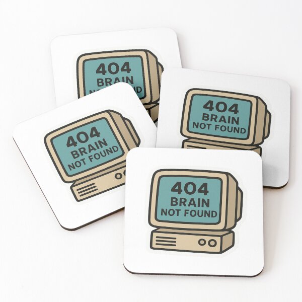 Item preview, 404 Brain Not Found Funny Retro Computer designed and sold by pirestickers.