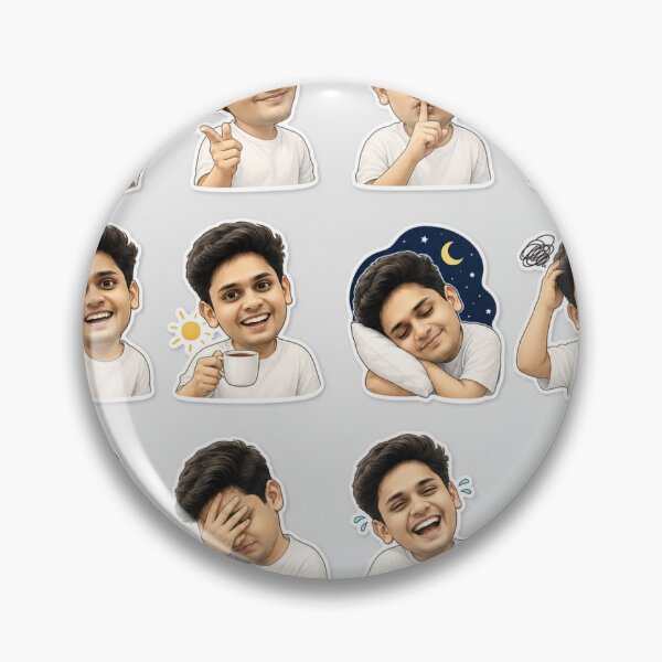 Item preview, Cute Stickers of Pookie Bhaiya  designed and sold by Trendiva.