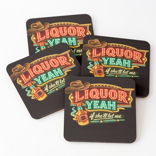 Item preview, Liquor Yeah Neon Country designed and sold by FrameFlow.