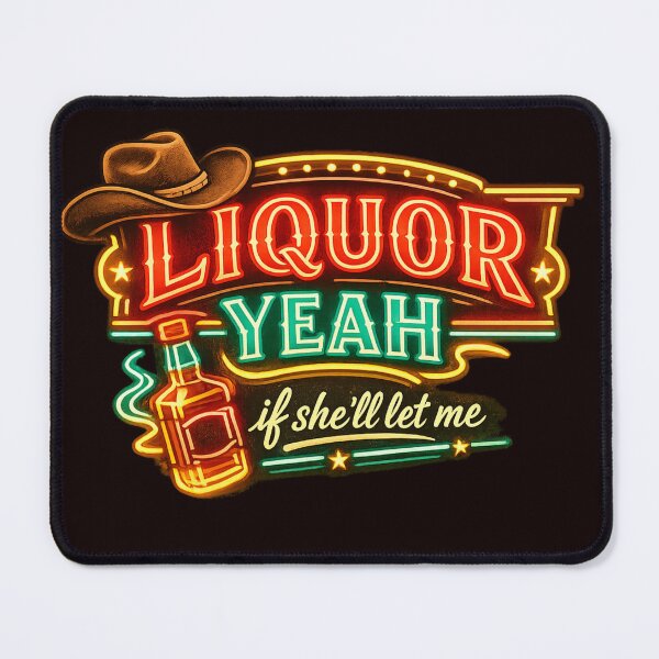 Item preview, Liquor Yeah Neon Country designed and sold by FrameFlow.