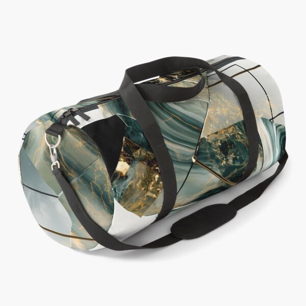 Item preview, Green Gold Geometric Marble Flow designed and sold by CosmicGlyph.
