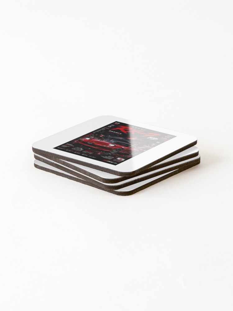 Thumbnail 4 of 5, Coasters (Set of 4), Mazda RX7 designed and sold by Rmc777.