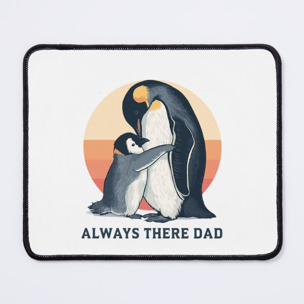 Aperçu de l'œuvre Papa toujours présent, Pingouin, Fête des Pères créée et vendue par Sky-bully.
