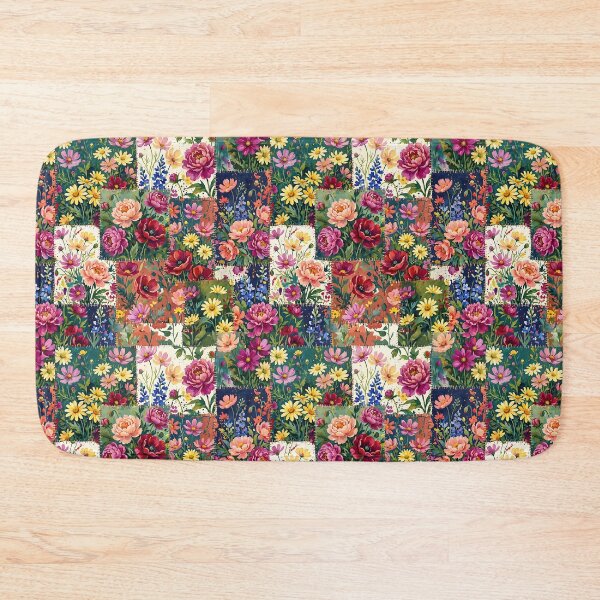 Item preview, Patchwork Floral Pattern Shabby Chic Maximalist Botanical designed and sold by SplashTastic.