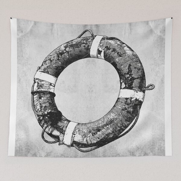 Item preview, Weathered Life Preserver Ring Maritime Survival Gear designed and sold by Ghoul Enterprises.