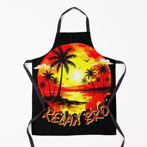 Item preview, Relax Bro Retro Beach Sunset Graphic Tee designed and sold by VikArtStudio.