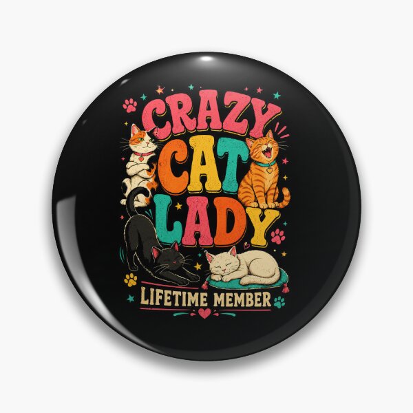 Item preview, "Crazy Cat Lady Lifetime Member T-Shirt - Funny Cat Lover Gift" designed and sold by HassanAhmed6666.