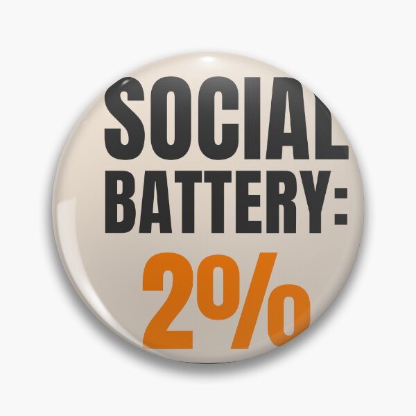 Item preview, Social Battery 2% Aesthetic Beige Introvert Minimal Funny Design designed and sold by Uvclick.