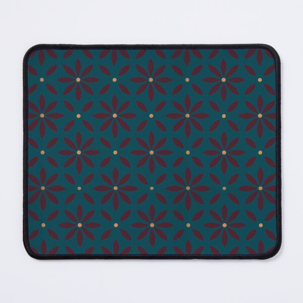 Item preview, Moody Teal and Burgundy Floral Tile - Elegant Boho Seamless Pattern designed and sold by UniqueDesign751.