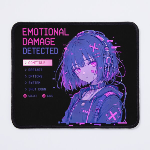 Item preview, Cyberpunk Anime Girl Print for Gamers designed and sold by HeyChickasClubX.