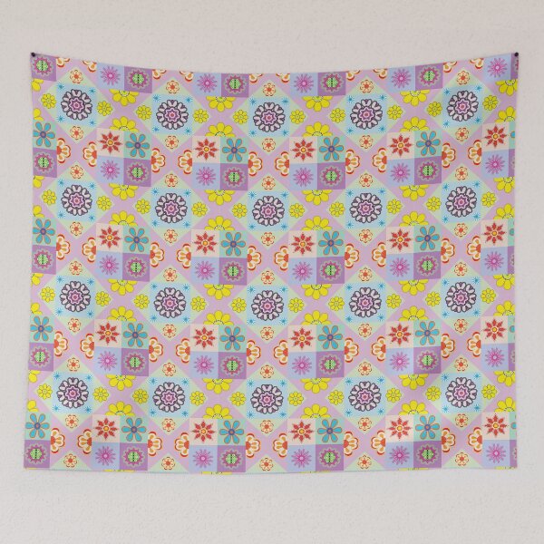 Item preview, Floral abstract geometric seamless pattern designed and sold by ChaReePat.