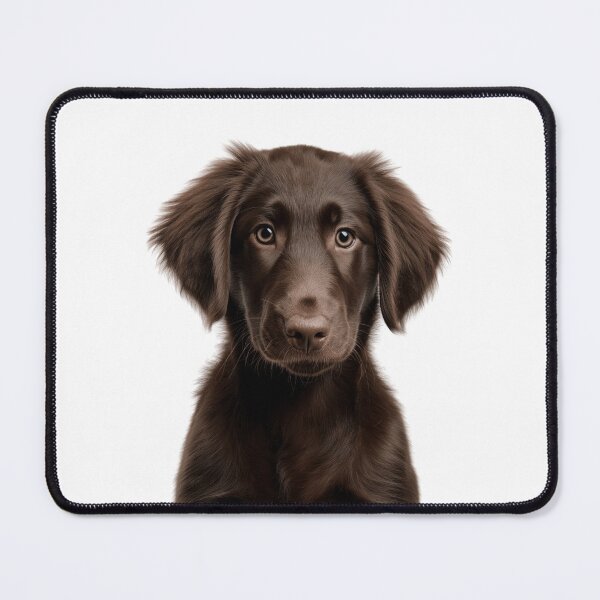 Item preview, Adorable Flat-coated Retriever Pup for Cute Flattie Puppy lovers designed and sold by LazyOwlStore.