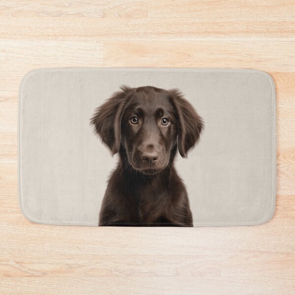 Item preview, Adorable Flat-coated Retriever Pup for Cute Flattie Puppy lovers designed and sold by LazyOwlStore.