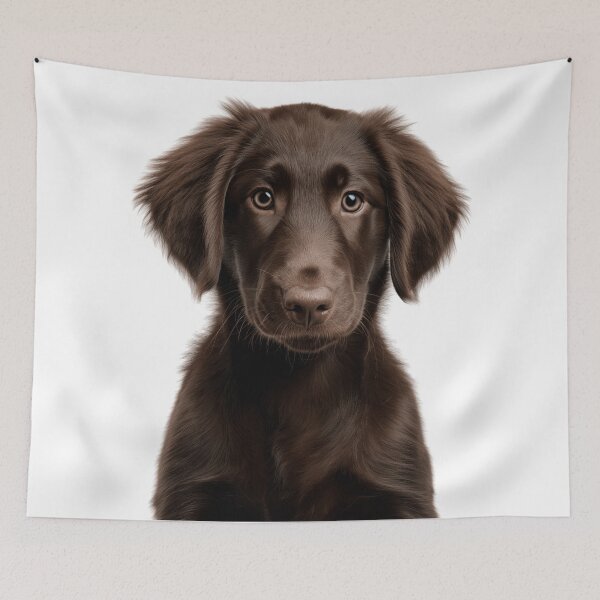 Item preview, Adorable Flat-coated Retriever Pup for Cute Flattie Puppy lovers designed and sold by LazyOwlStore.